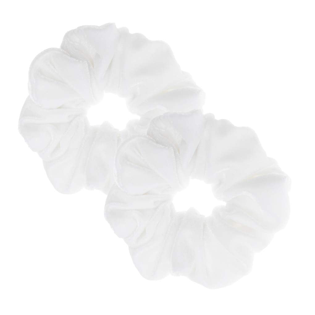 2 Pcs Large Size Scrunchies for Thick Hair Women Hair Ties Accessories (2 Taupe)
