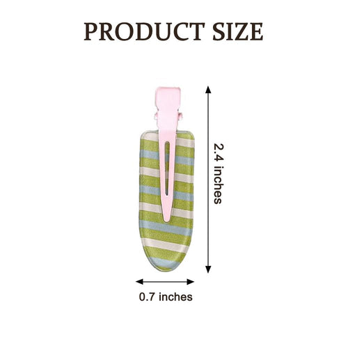 2 Pcs Cute fruit hair clip for Women Girls thick,thin hair.No Bend No Crease Hair Clips for styling sectioning hair barretters fine (Sea salt avocado)