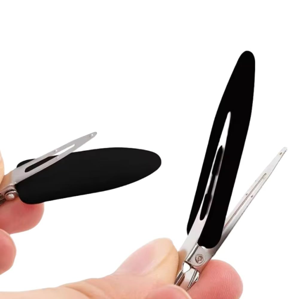 60 Pcs No Bend Hair Clips,Black, White, Pink