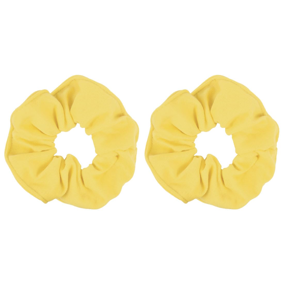 Motique Accessories Large Scrunchies for Thick Hair, 2 Pack, Black