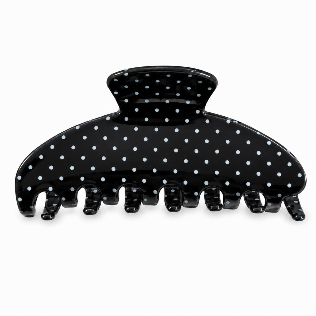 Large Claw Clips | Polka Dot | 3.9-Inch Acrylic, Yellow, 1 Pack