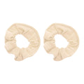 Motique Accessories Large Scrunchies for Thick Hair, 2 Pack, Black