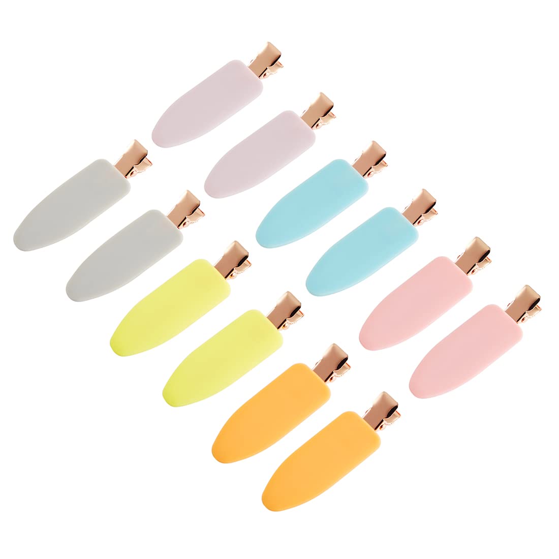 No Crease Flat Duckbill Hair Clips, Morandi, for Makeup