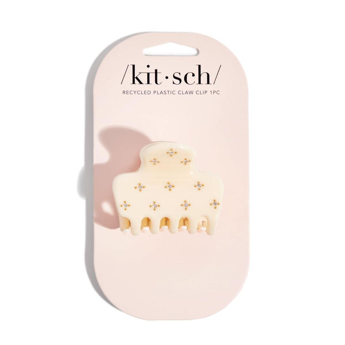 Kitsch Plastic Puffy Claw Clip - Hair Accessories For Women- Chocolate, 1pc