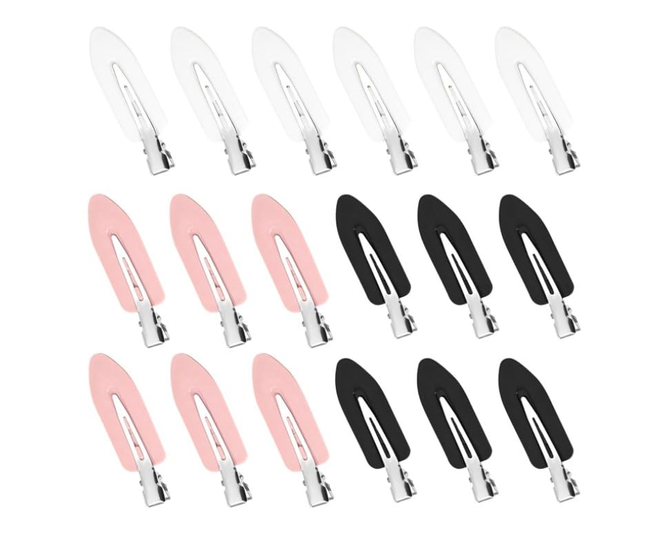 18Pcs No Bend Hair Clips No Crease Hair Clips Creaseless No Dent Hair Clip For Makeup Applications Flat For Styling Hair Barrettes For Women With Thick Thin Hair Accessories