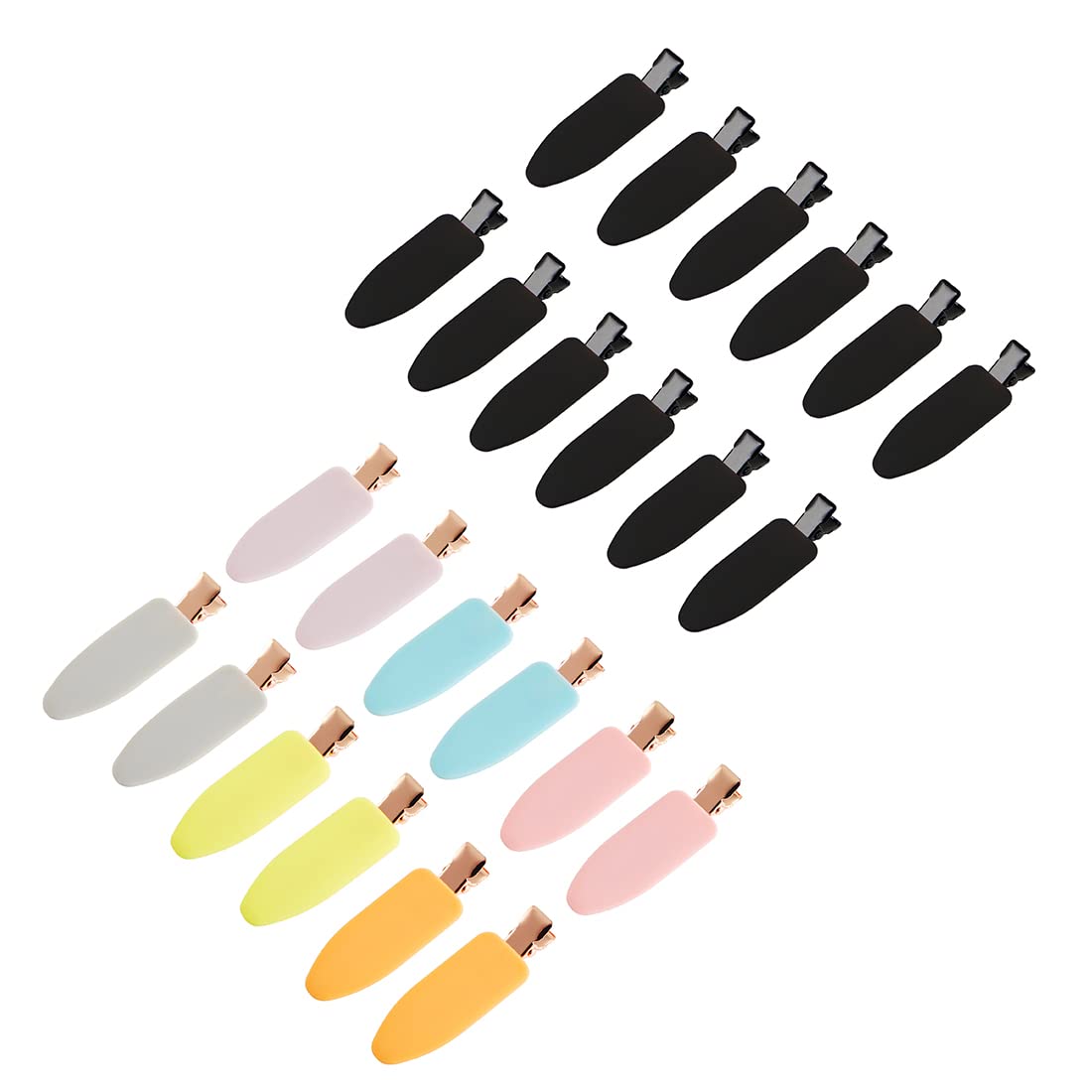 No Crease Flat Duckbill Hair Clips, Morandi, for Makeup