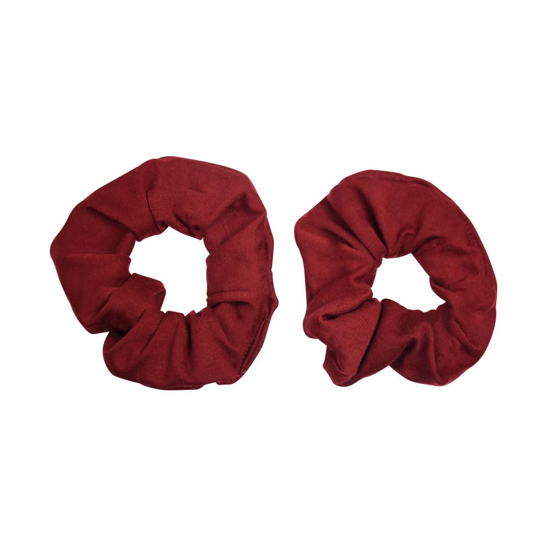 Motique Accessories Large Scrunchies for Thick Hair, 2 Pack, Black