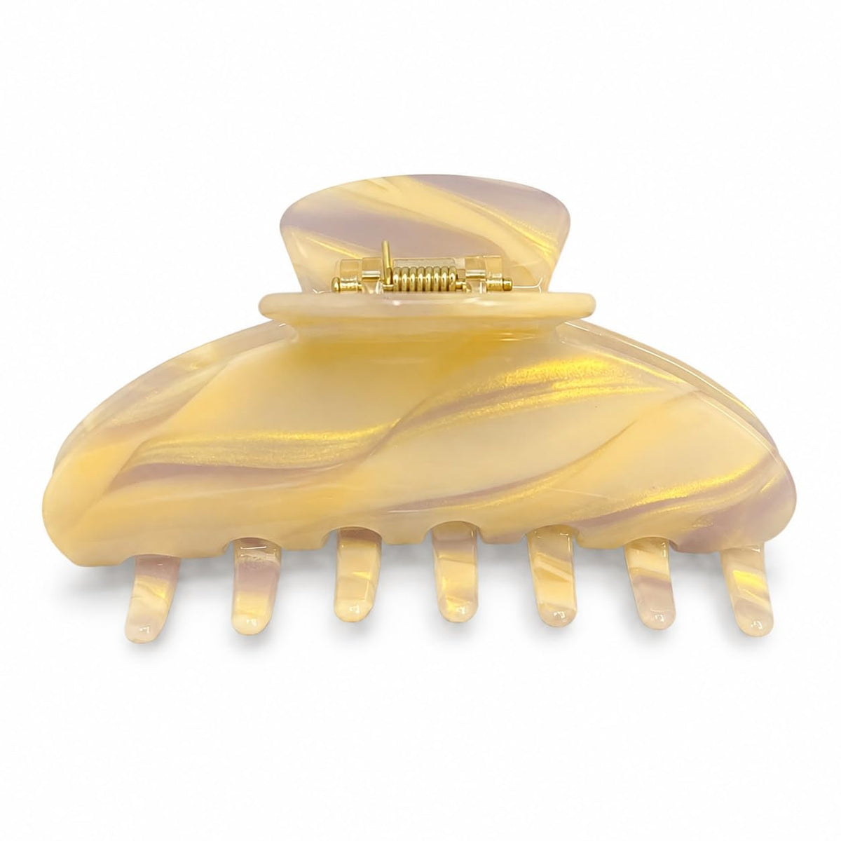 Large Claw Clip | All Styles | Acetate Secure Grip, Amber, 1 Pack