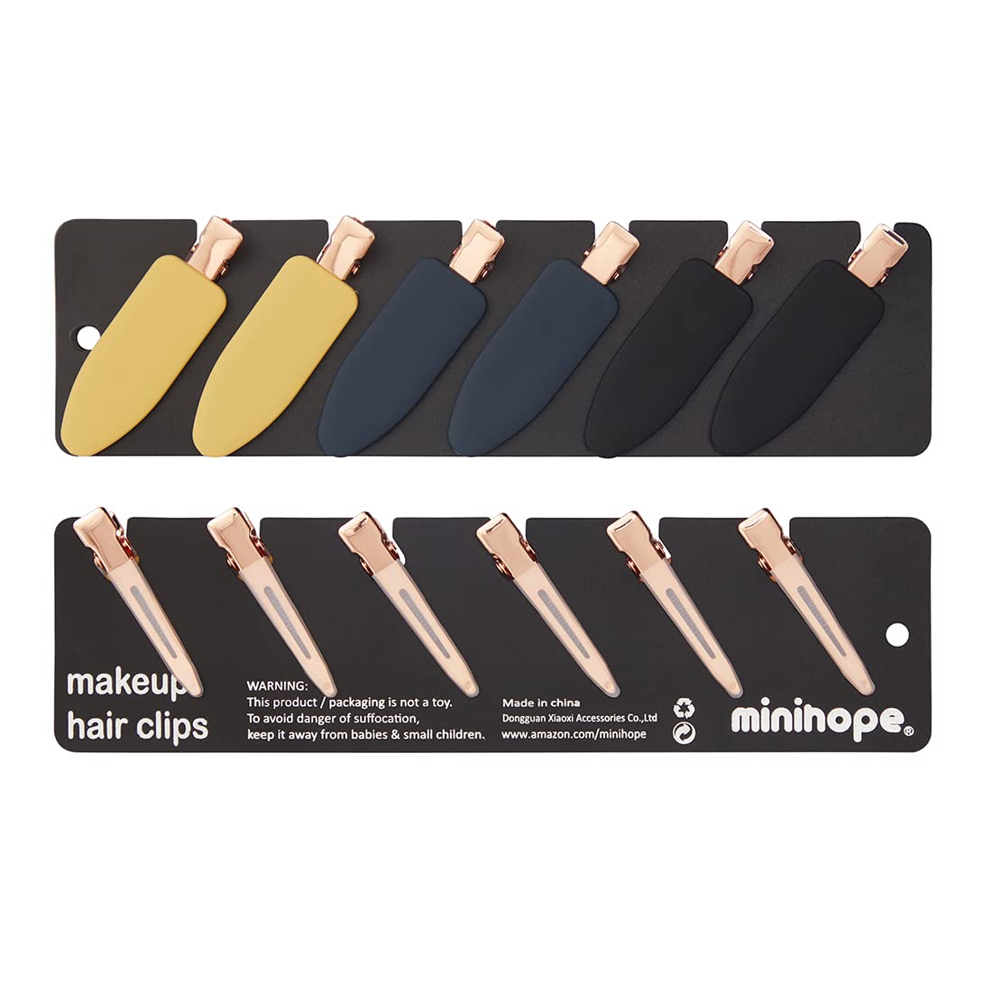 No Crease Flat Duckbill Hair Clips, Morandi, for Makeup