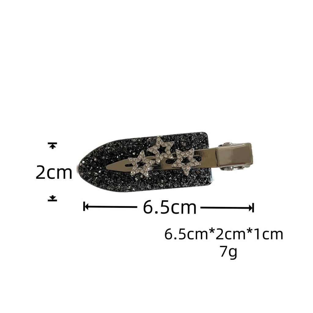 4PCS Creaseless Hair Clips No bend No Crease Hair Clip Makeup Clips for Women and Girls Flat Hair Clips for Hairstyling Salon Silver Handle (A)