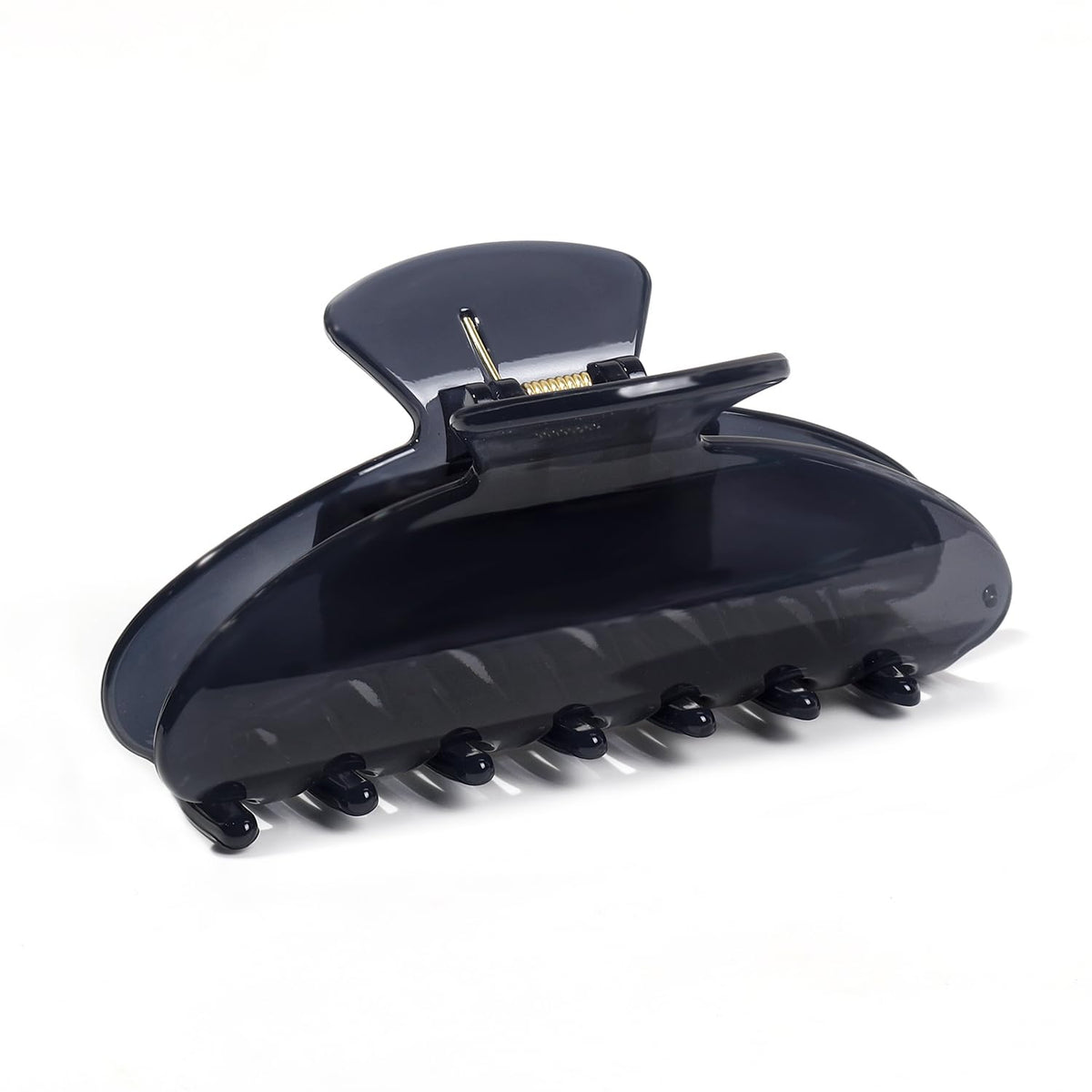 2 Acetate Hair Claw Clip for Women, 3.8-Inch Black and White Polka Dot Big Hair Clips Strong Hold No Slip Claw Clips for Thick or Thin Hair
