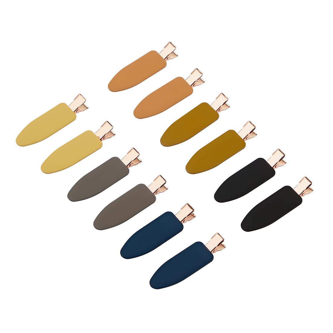 No Crease Flat Duckbill Hair Clips, Morandi, for Makeup
