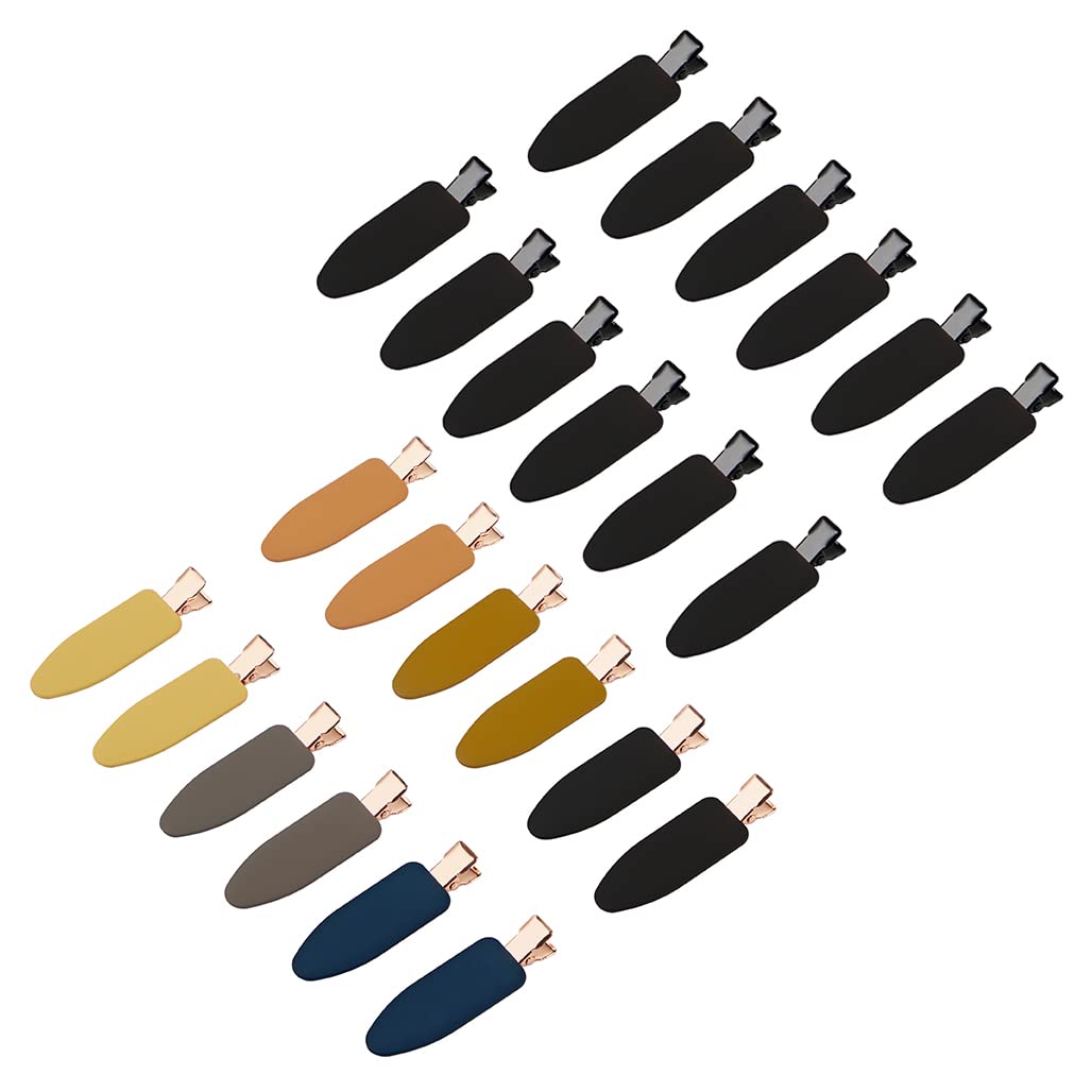 No Crease Flat Duckbill Hair Clips, Morandi, for Makeup