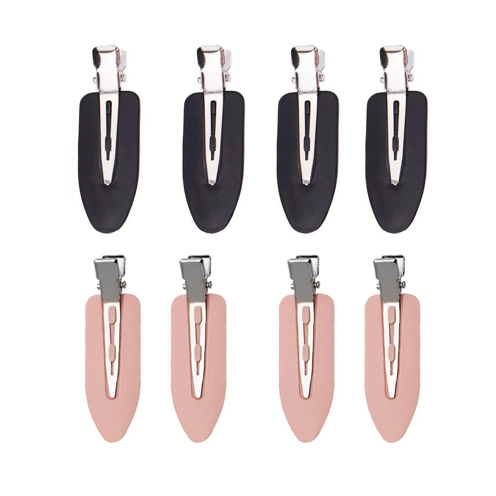 8 pieces No Bend Hair Clips for unisex, No Crease Hair Clips for Hair Styling and Makeup Application