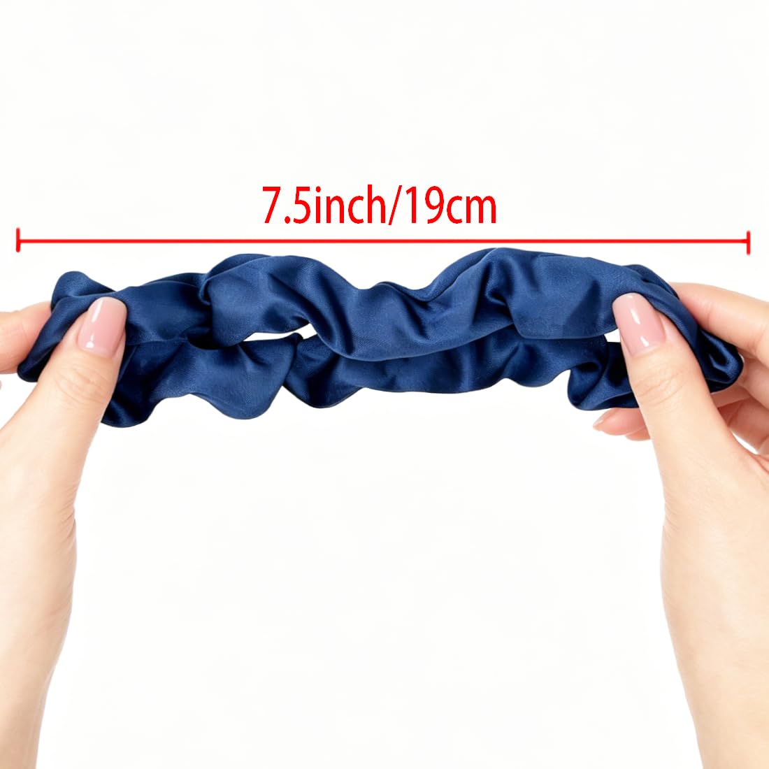 Satin Hair Scrunchies 3.15in High Elastic Hair Ties 12pcs Ponytail Holders