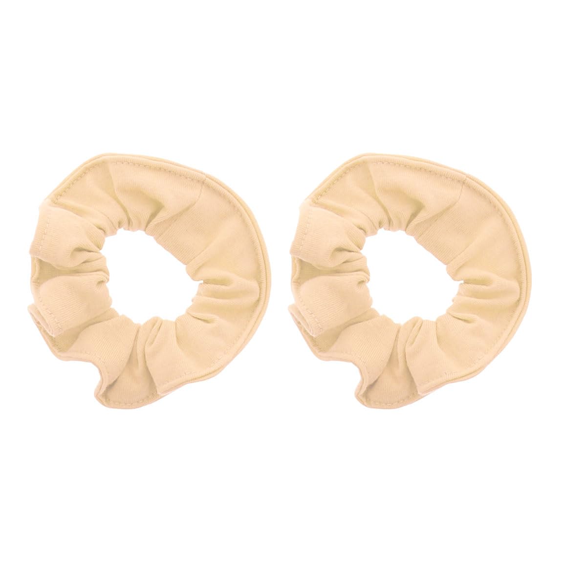 Motique Accessories Large Scrunchies for Thick Hair, 2 Pack, Black