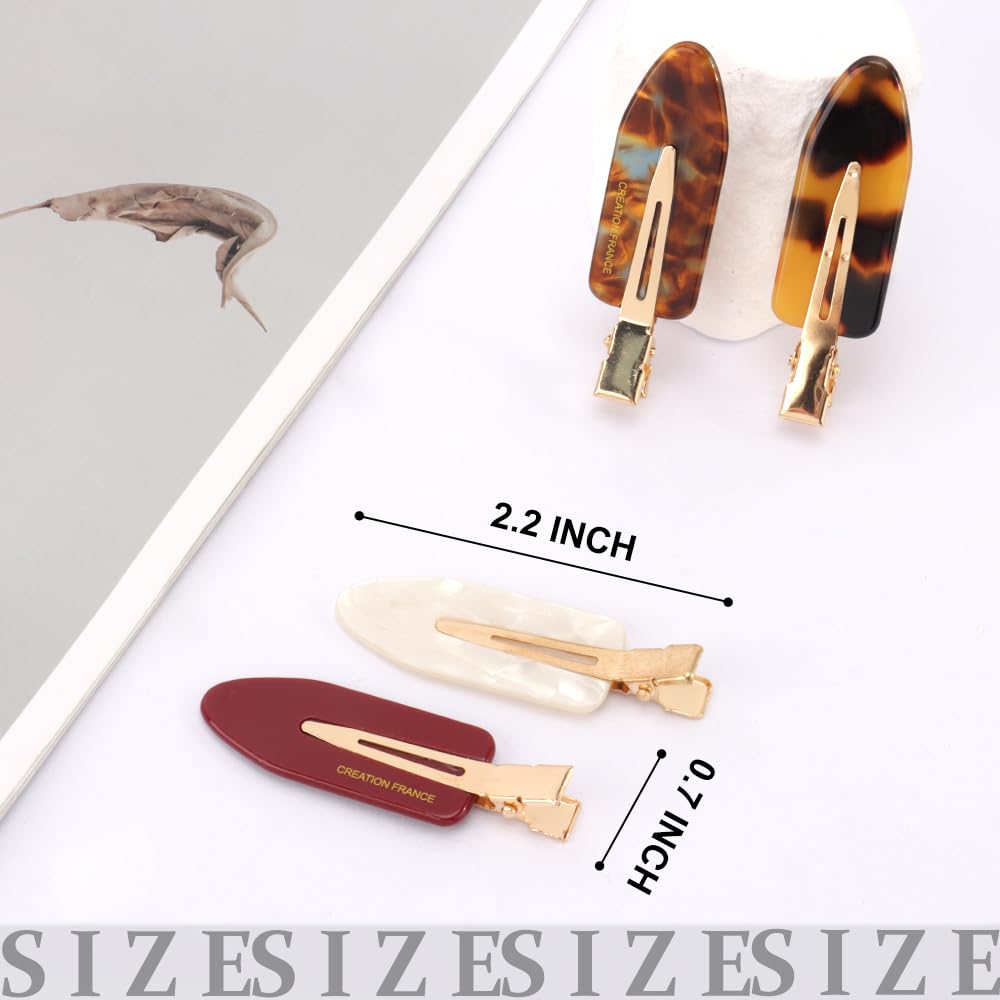 No Crease Creaseless No Bend, Bang Hair Clips For Styling Non Slip Flat Clips For Makeup Hair Accessories For Women Girls,12 PCS