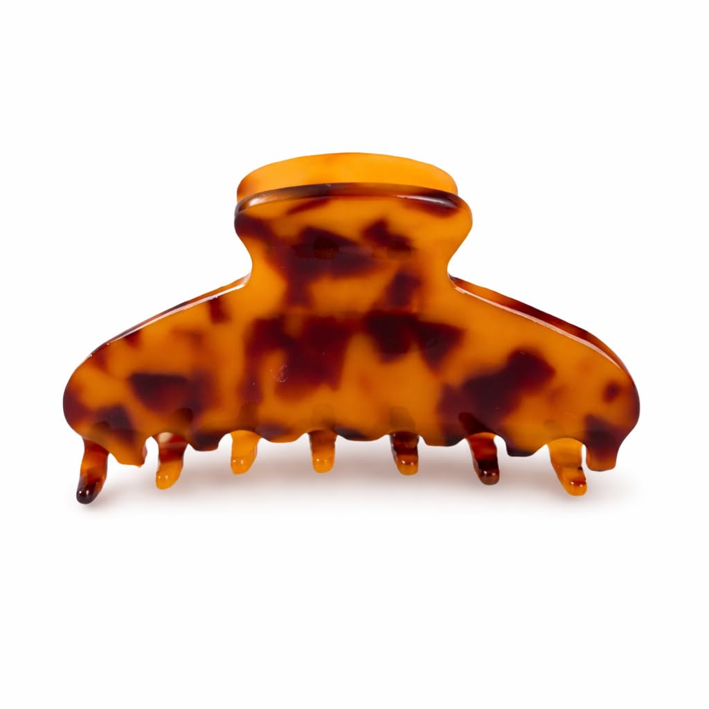 Hair Claw Clip – Large & Medium Sizes – Strong Hold, Non-Slip Grip for Thick or Fine Hair – Premium Cellulose Acetate – No Breakage, Gentle Styling for Women (Tortoise, Medium - 3.5")