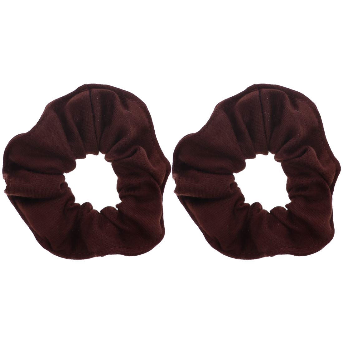Motique Accessories Large Scrunchies for Thick Hair, 2 Pack, Black