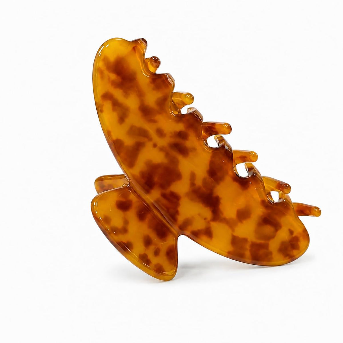 Acetate Hair Claw Clips for Women, Tortoise Shell or Polka Dot Large Hair Clips Strong Hold Hair Claws Gift Box Pack (Blue/Red-2pcs-1 gift box)