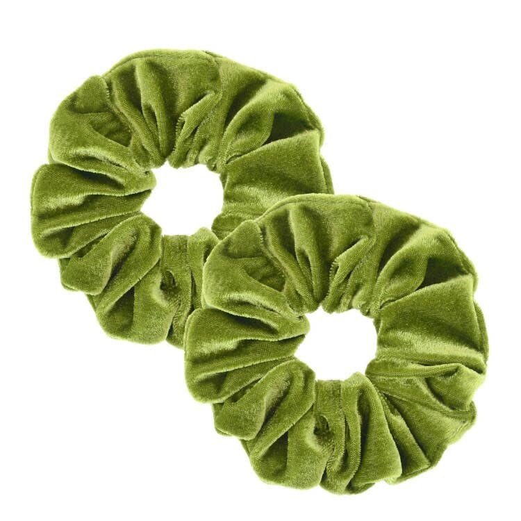 2 Pcs Large Size Scrunchies for Thick Hair Women Hair Ties Accessories (2 Taupe)