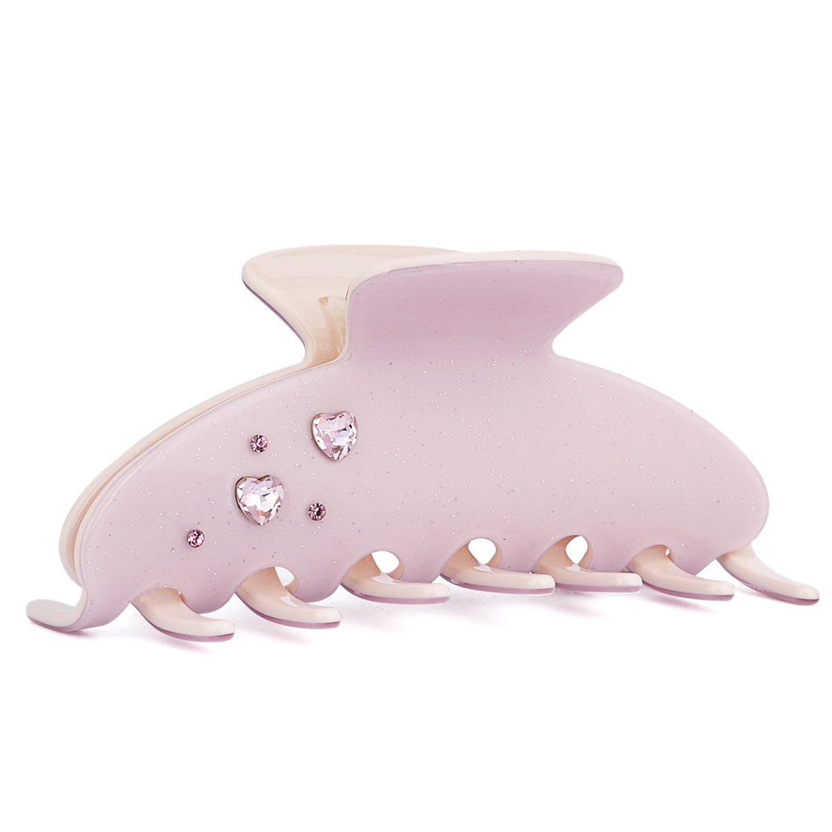 MAORULU Large Cute Claw Clip for Women, 4'', Pearl White