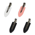 4 Pcs No Bend Creaseles Hair Clips, Flat Hair Clips for Women Hairstyle Bangs Finger Waves Makeup (White)