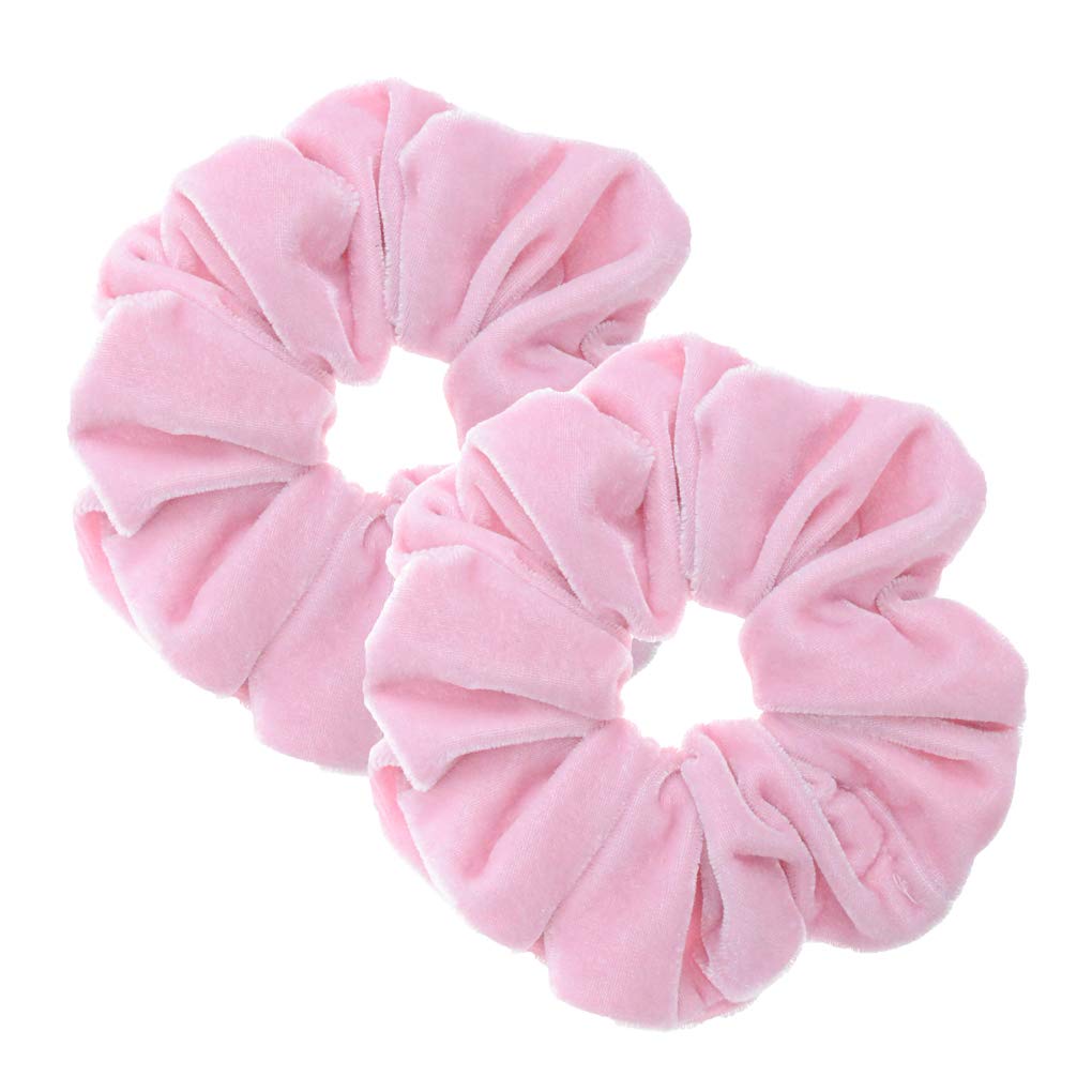 2 Pcs Large Size Scrunchies for Thick Hair Women Hair Ties Accessories (2 Taupe)