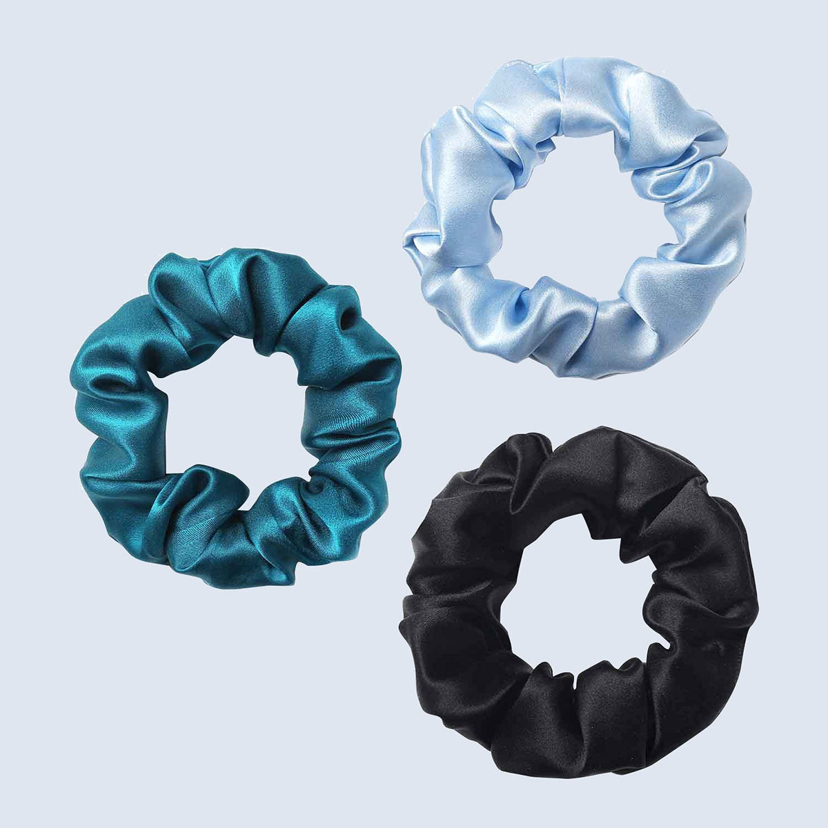 ZIMASILK 100% Pure Mulberry Silk Hair Scrunchies for Women