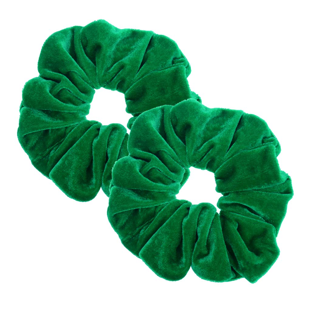 2 Pcs Large Size Scrunchies for Thick Hair Women Hair Ties Accessories (2 Taupe)