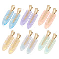 Leezmark 12 Pcs No Bend Creaseless Hair Clips for Women - Salon Styling Flat Clips for Makeup and Girls