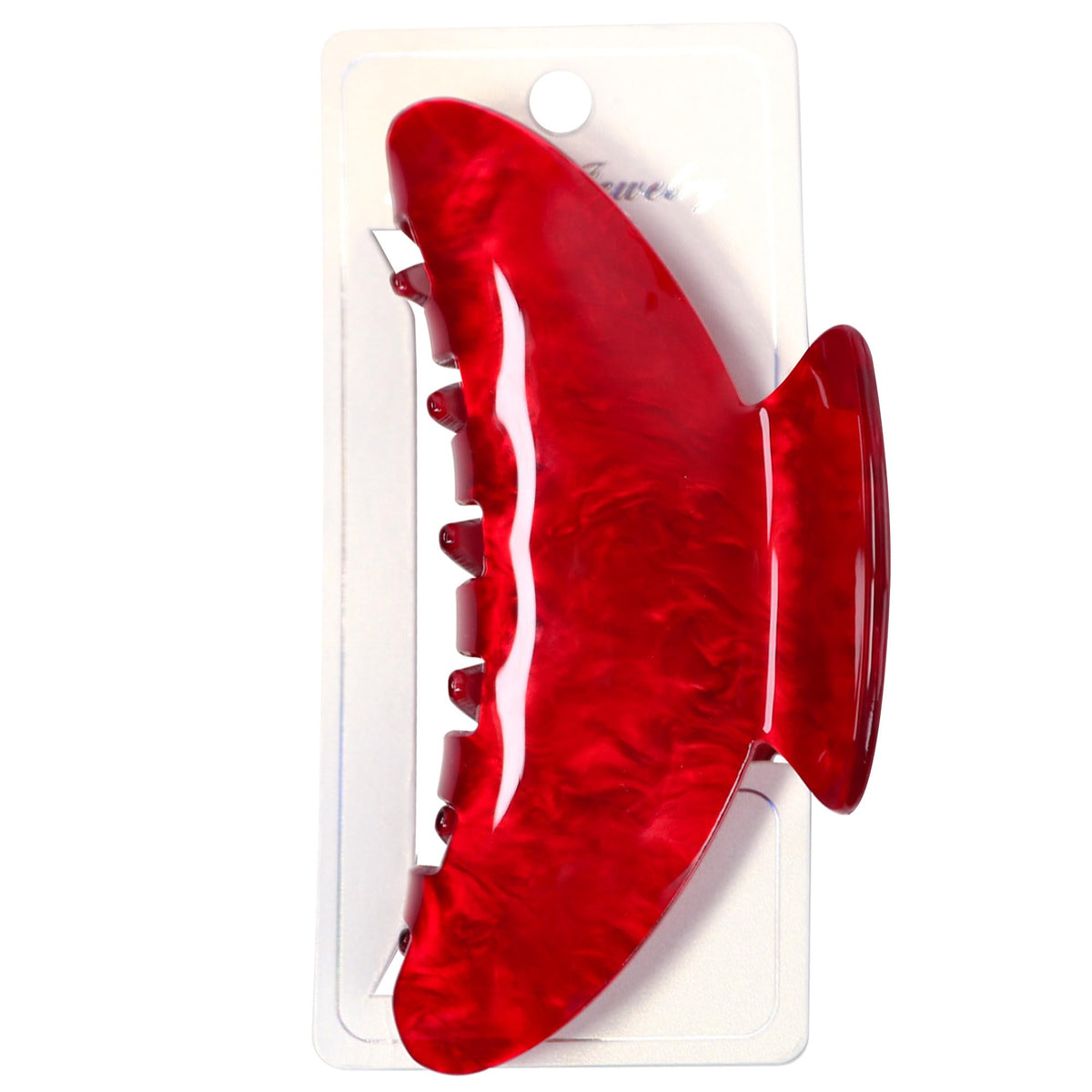 OWIIZI Durable Acetate Hair Clips for Women 4.13" Larger Claw Clips (White)