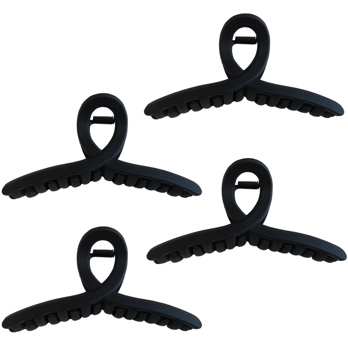 4.3 Inch Hair Claw Clips Large No Slip Big Matte Jaw Butterfly Clip for Thin Fine Thick Hair Women, 4 Pack