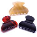 Medium Claw Hair Clips for Women Girls Tortoise Hair Jaw Clips Celluloid Hair Claw Clamps Leopard Print Hair Clasp 3 Pack