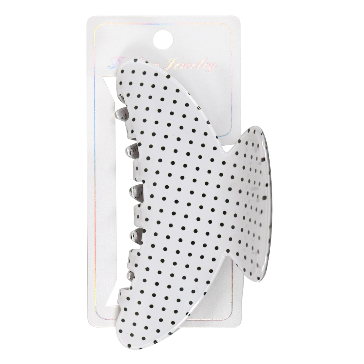 OWIIZI Durable Acetate Hair Clips for Women 4.13" Larger Claw Clips (White)