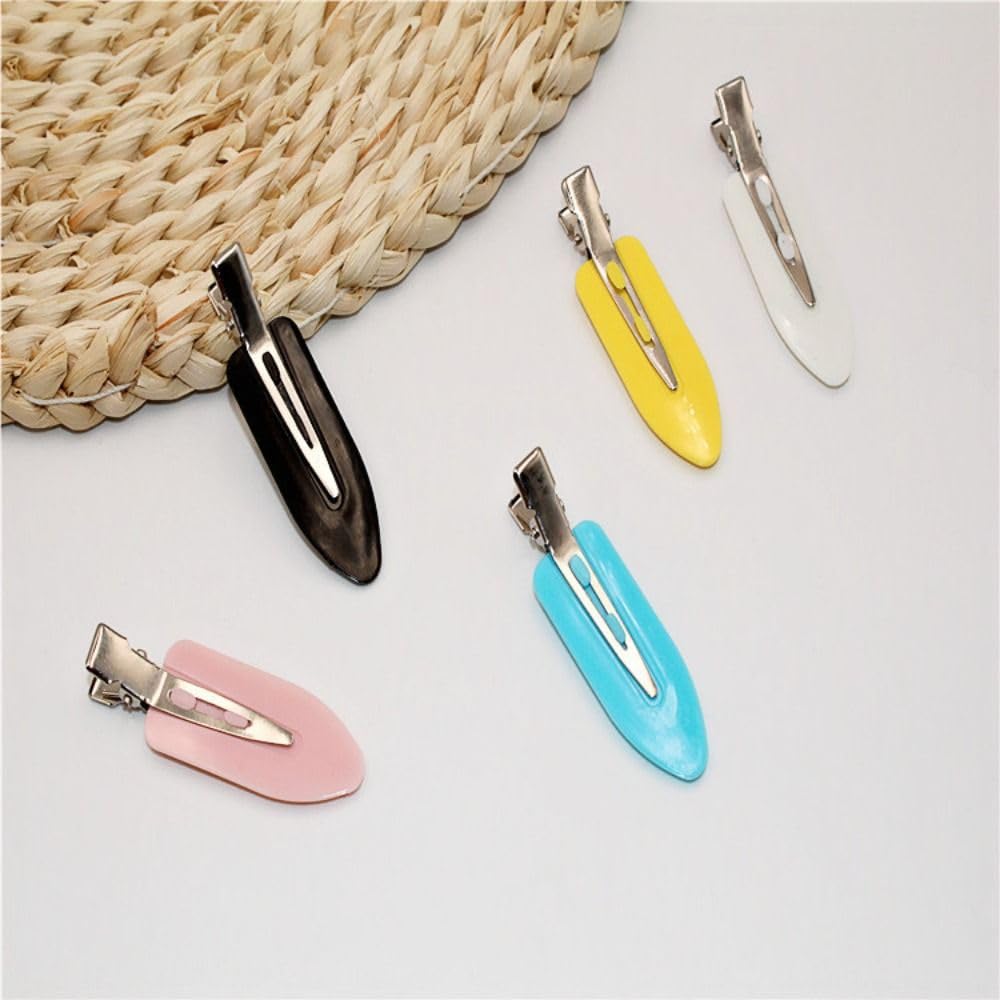 Women Fix Fringe Hair Accessories Hair Styling Seamless Hair Clip No Crease Hairpin No Bend Barrettes(Blue-1pc)