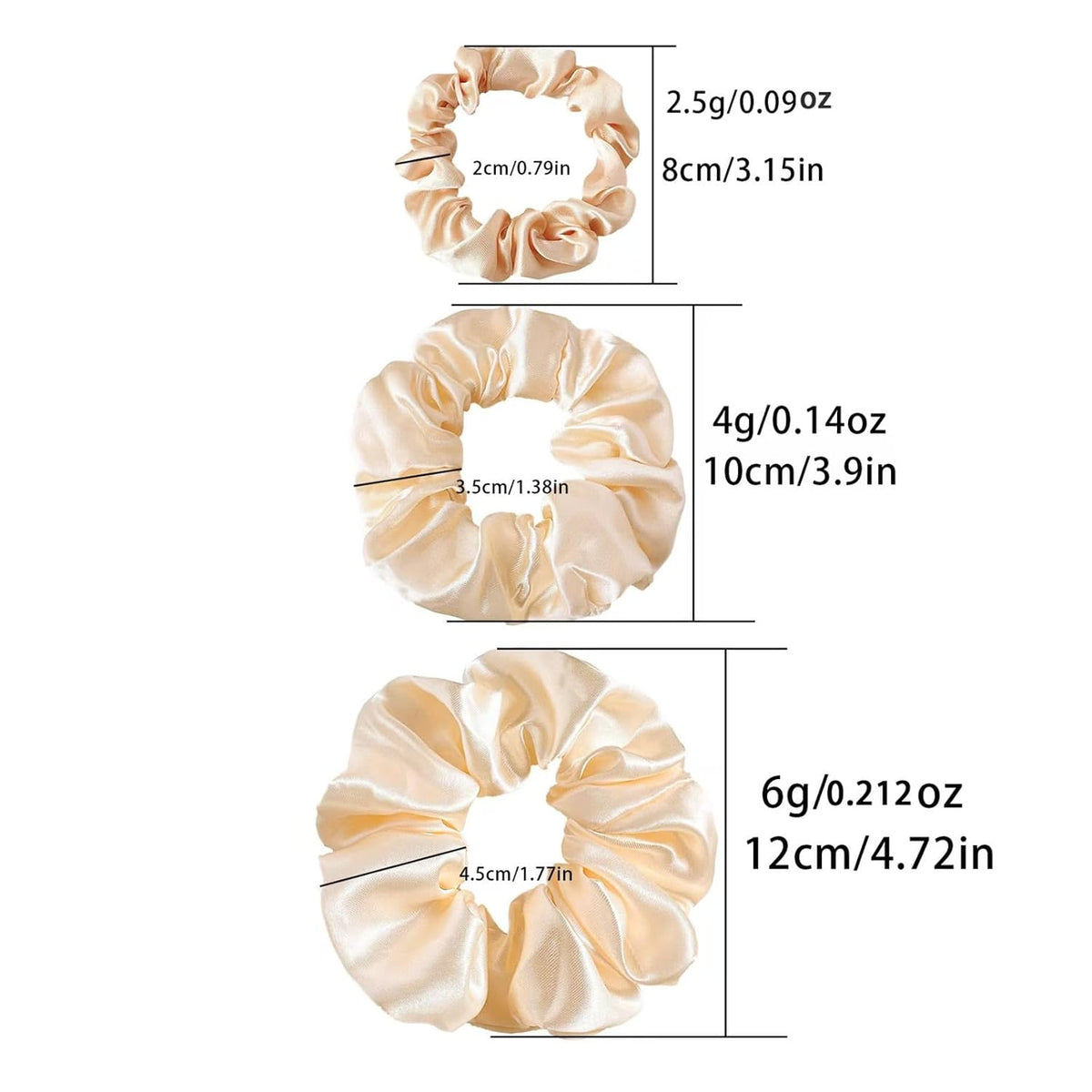 24 Pcs Hair Ties Scrunchies for Women Big Satin Scrunchie for Girls Seamless Elastic Hair Bands Soft Small Hair Tie for Thick Thin Hair Ponytail Holders Accessories