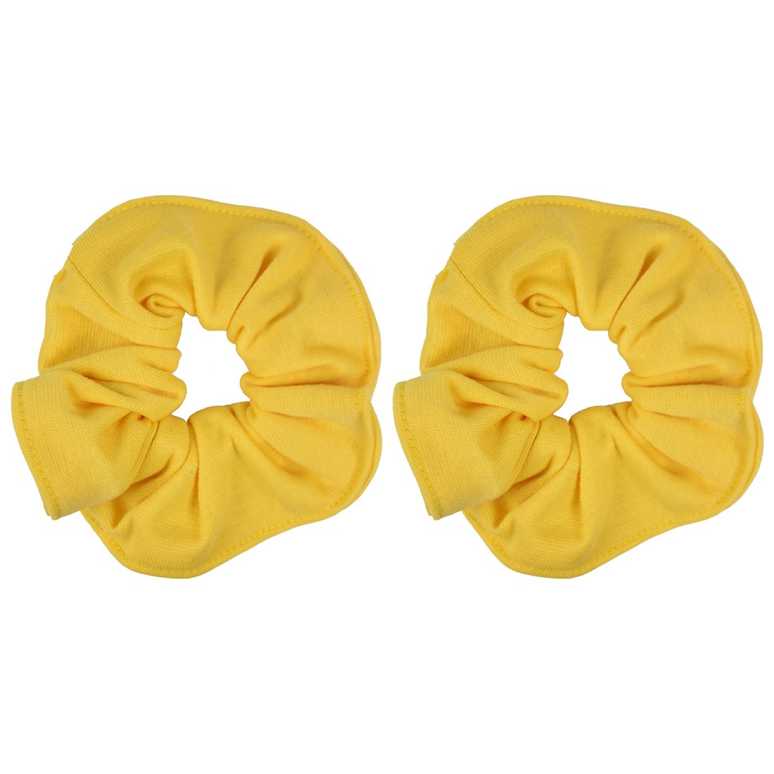 Motique Accessories Large Scrunchies for Thick Hair, 2 Pack, Black
