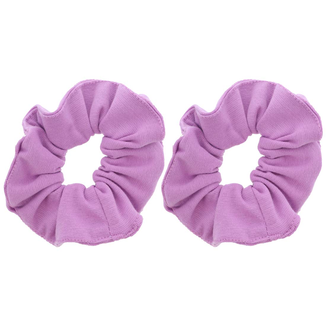 Motique Accessories Large Scrunchies for Thick Hair, 2 Pack, Black
