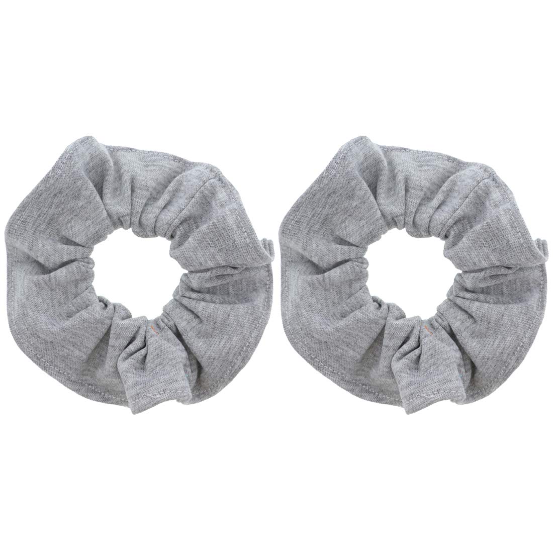Motique Accessories Large Scrunchies for Thick Hair, 2 Pack, Black