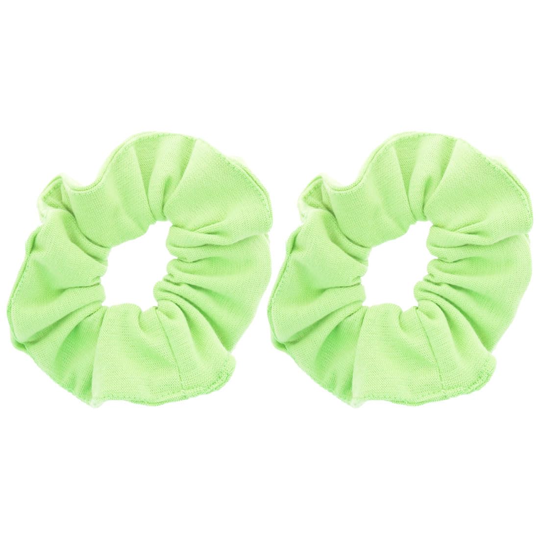 Motique Accessories Large Scrunchies for Thick Hair, 2 Pack, Black