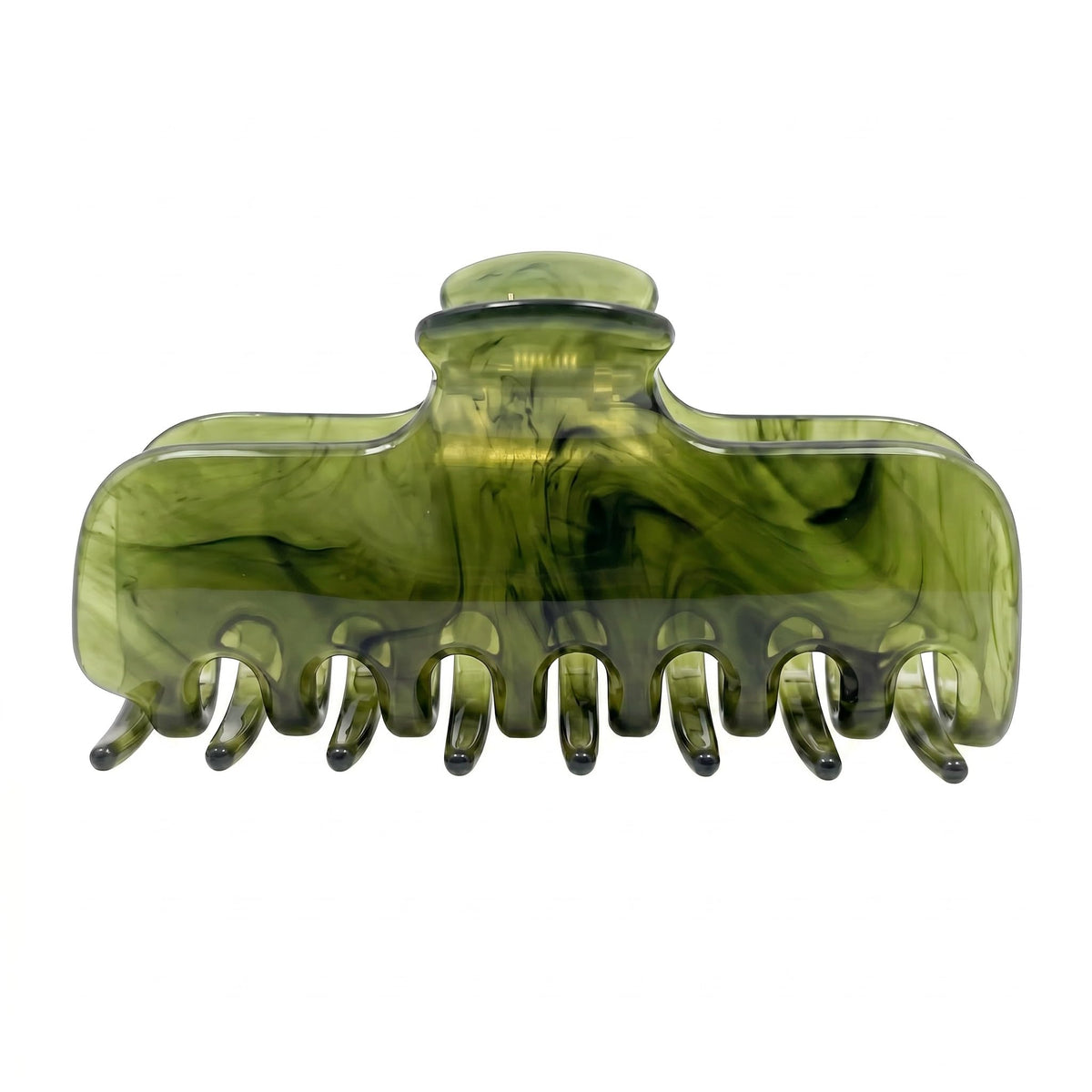 4 Inch Large Acetate Claw Clip for Women,Green Hair Clip
