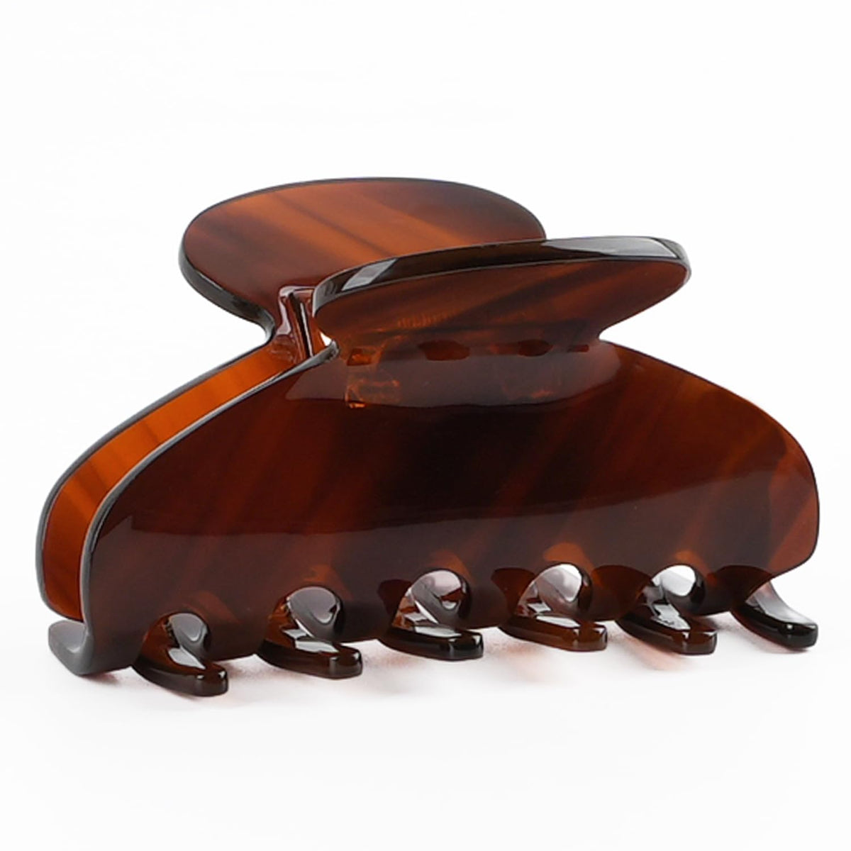 MAORULU Medium Cute Acetate Hair Claw Clip for Women Girls, 3 Inch Tortoise Shell Claw Clips for Thin & Medium Thick Hair, Durable French Banana Clip with Gift Box, Celluloid Accessories