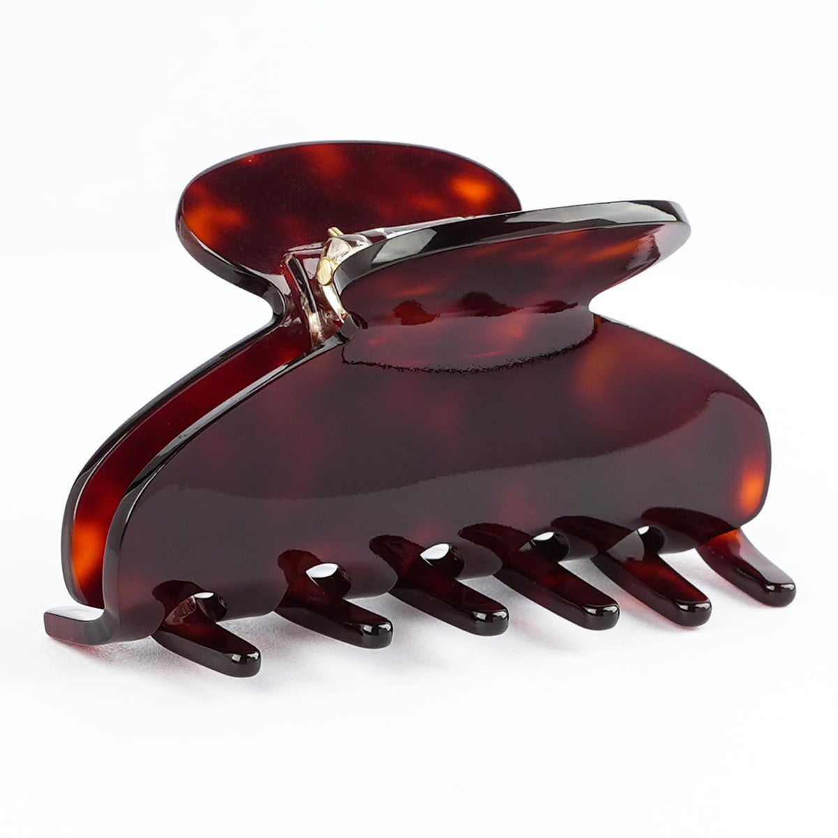 MAORULU Medium Cute Acetate Hair Claw Clip for Women Girls, 3 Inch Tortoise Shell Claw Clips for Thin & Medium Thick Hair, Durable French Banana Clip with Gift Box, Celluloid Accessories