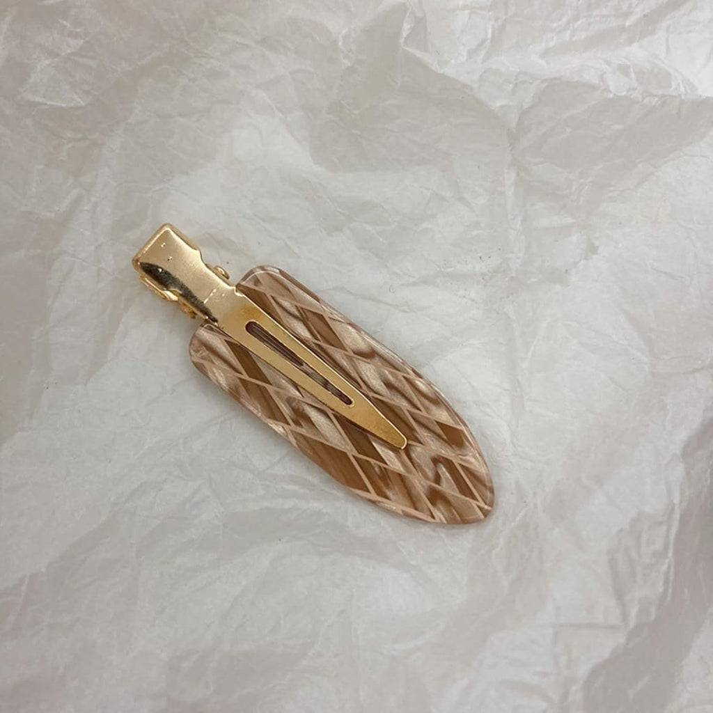 Large No Crease Hair Clips No bend Hair Clips for Women Acrylic Resin Flat Clip Flat Bangs Waves Duck Bill Clips No Hair Barrettes for Women Girls