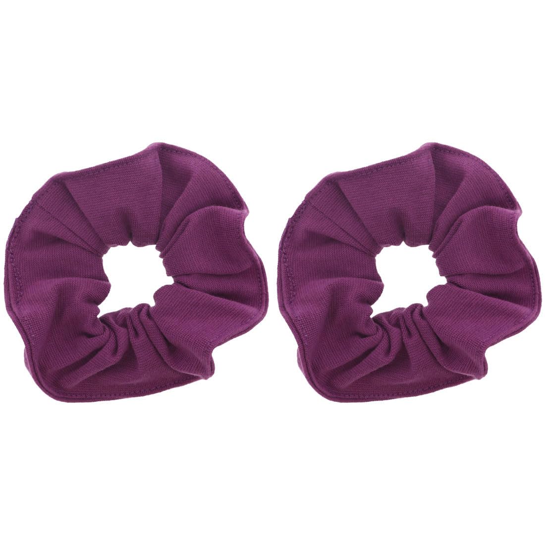 Motique Accessories Large Scrunchies for Thick Hair, 2 Pack, Black