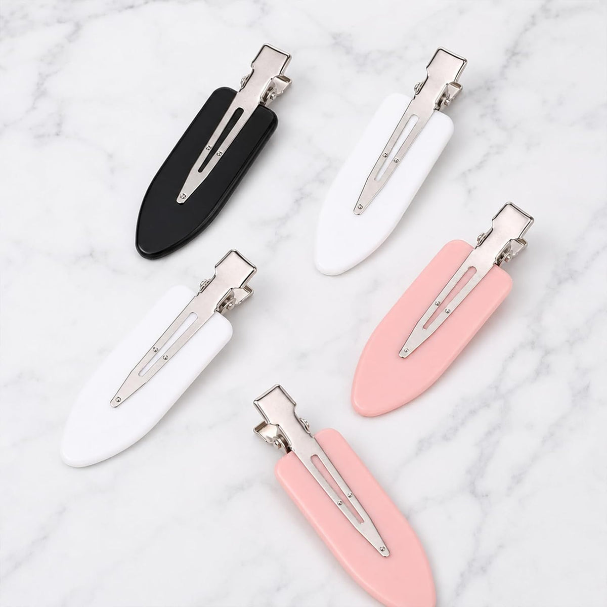 40 Pcs Creaseless Hair Clips No Crease Hair Clips Makeup Hairs Clip for Women Styling No Bend Non Slip Flat Bang Clip for Bangs Setting Makeup Skincare Salon Hairstyle