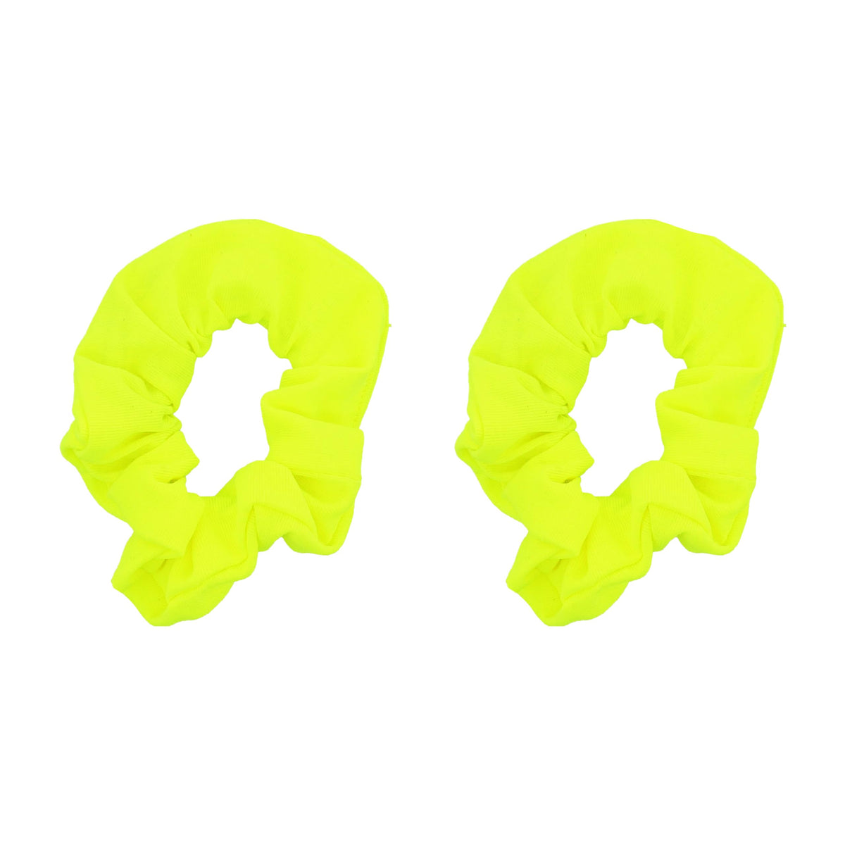 Motique Accessories Solid Scrunchies for Women, Set of 2, Navy Blue