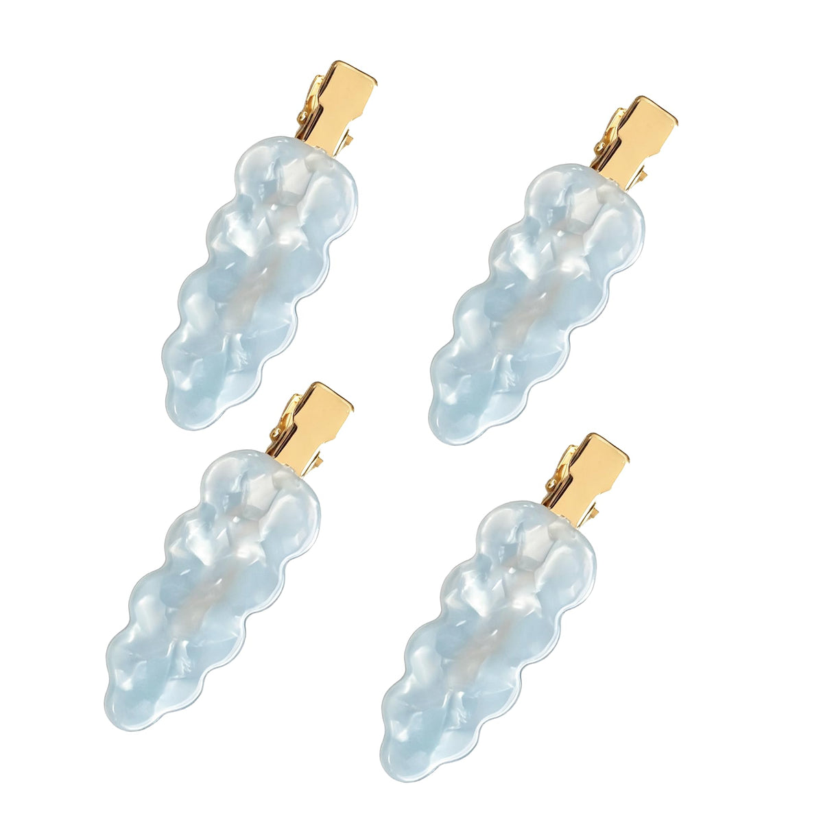 4 PCS No Crease Hair Clips, Makeup Clip for Women