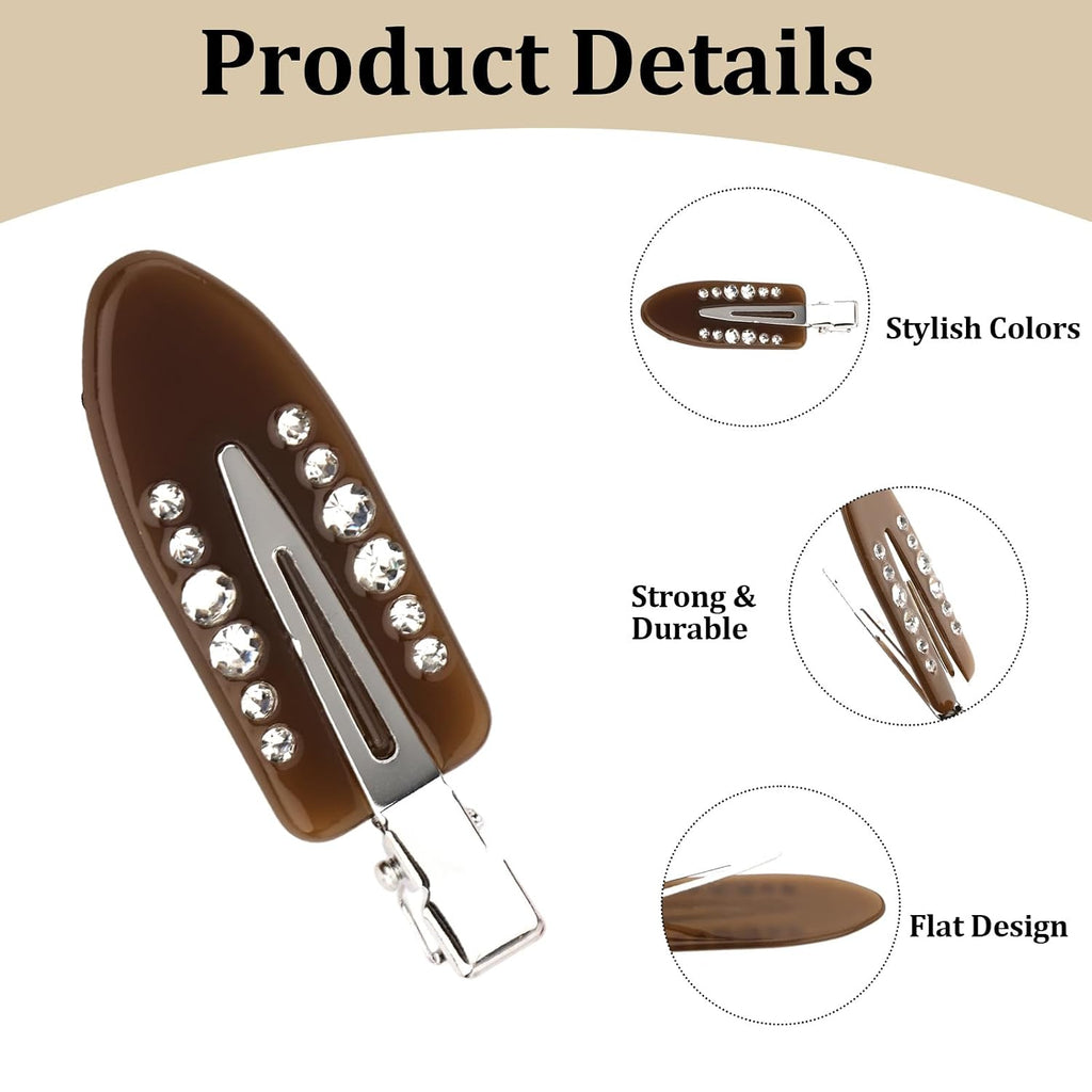 6 PCS Creaseless Hair Clips Hair Sectioning Clips Alligator Hair Clips